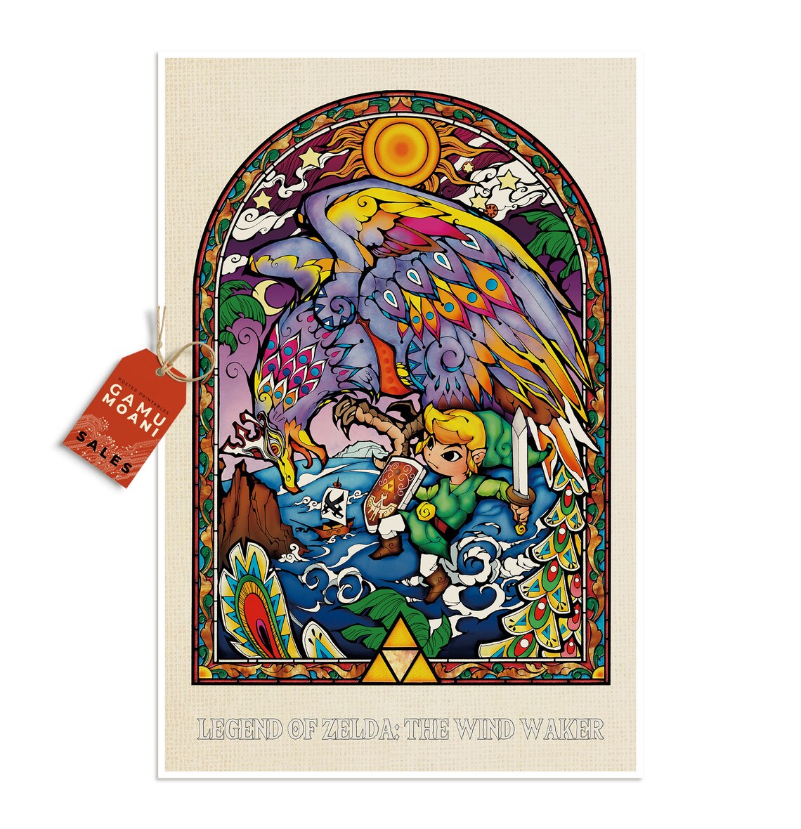 Zelda Poster, Legend of Zelda Poster, Legend of Zelda the Wind Waker