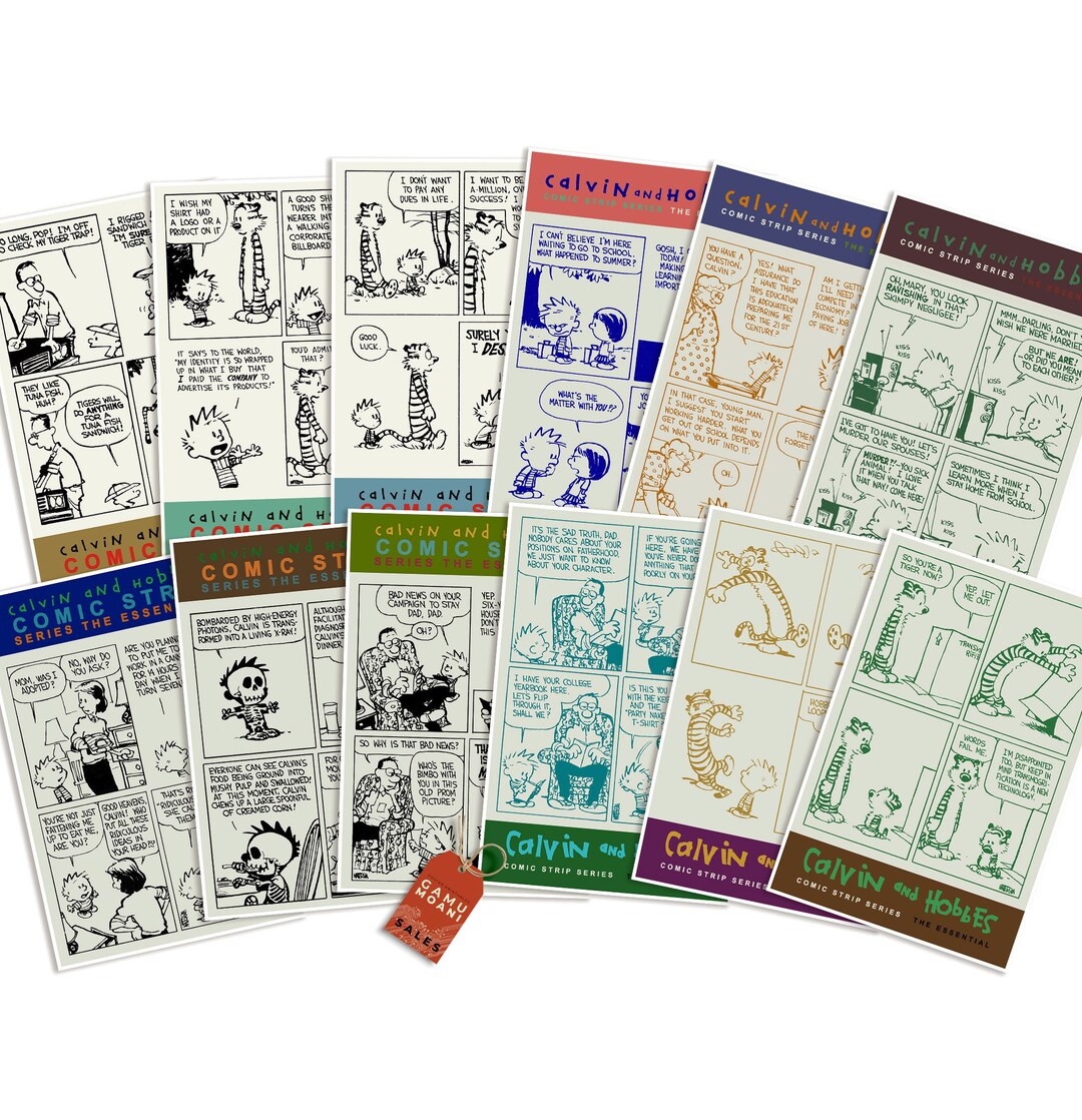 Calvin and Hobbes Art Print, Download Set of 12 Printable Posters - Etsy