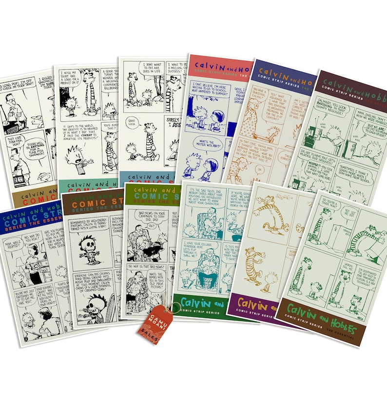 Calvin and Hobbes Art Print, Download Set of 12 Printable Posters - Etsy