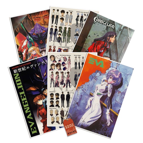 Evangelion Posters: Stunning Artwork of Eva Units, Rei  Ayanami and Shinji Ikari for Anime Fans and Collectors