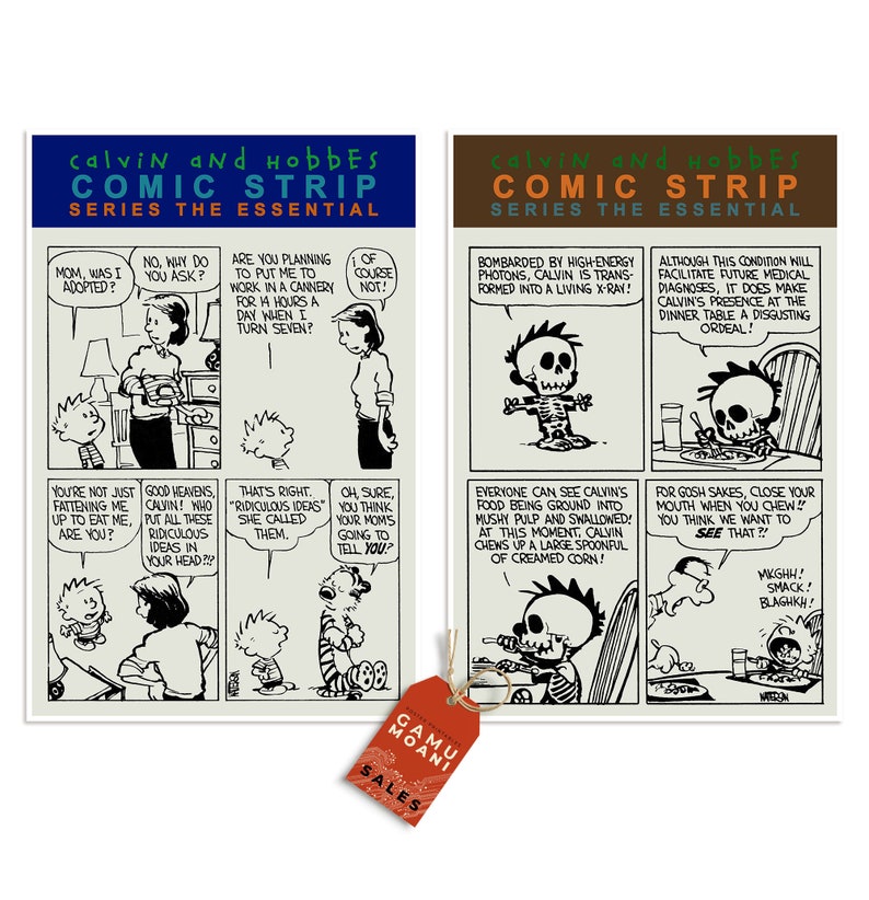 Calvin and Hobbes Art Print, Download Set of 12 Printable Posters - Etsy