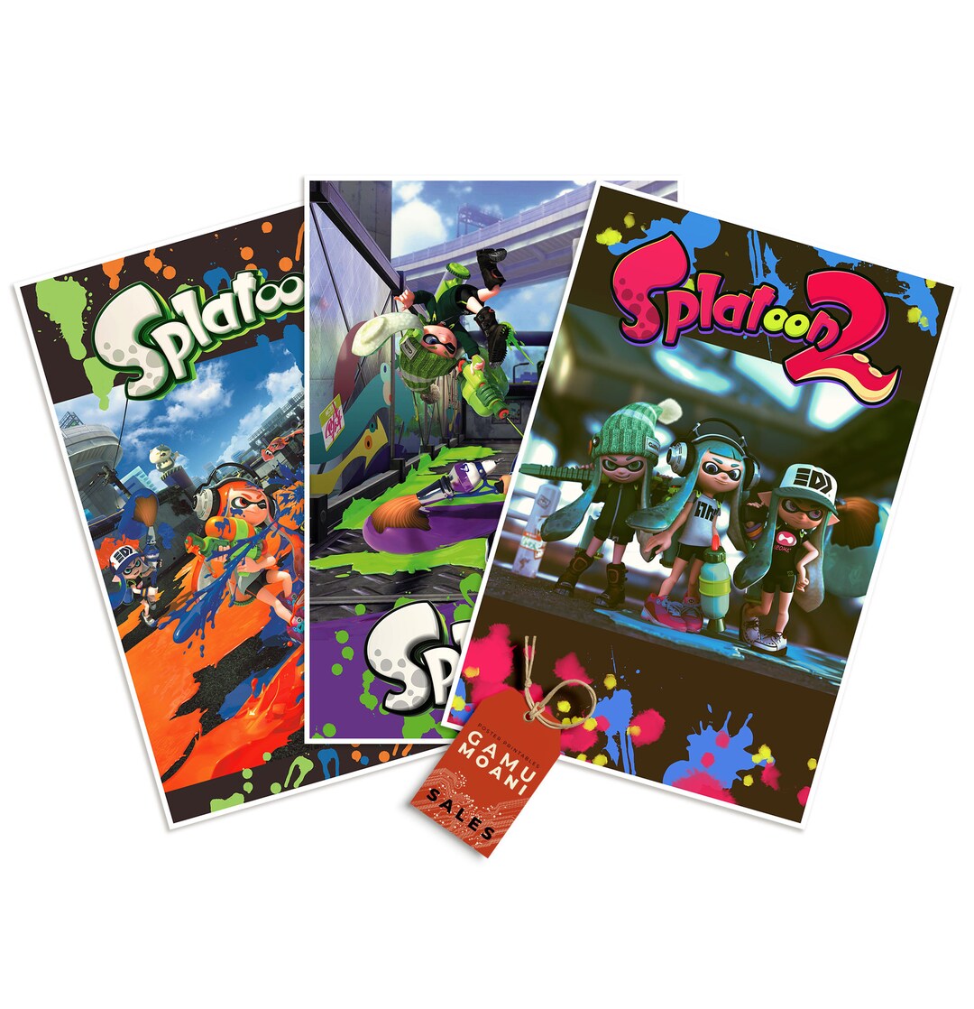 Splatoon, Splatoon Poster, Splatoon Poster Set van 3, Splatoon