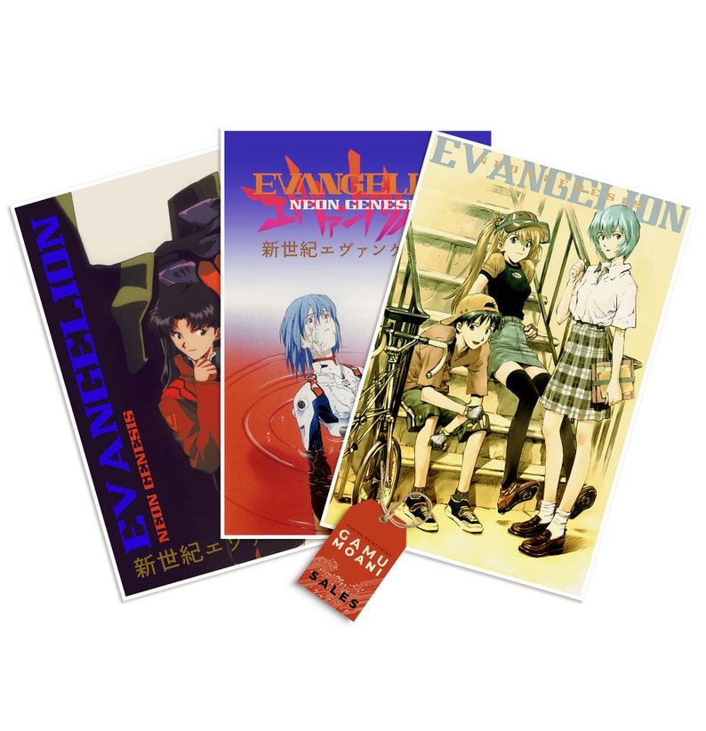 Neon Genesis Evangelion Printable Posters Anime Wall Art - Etsy