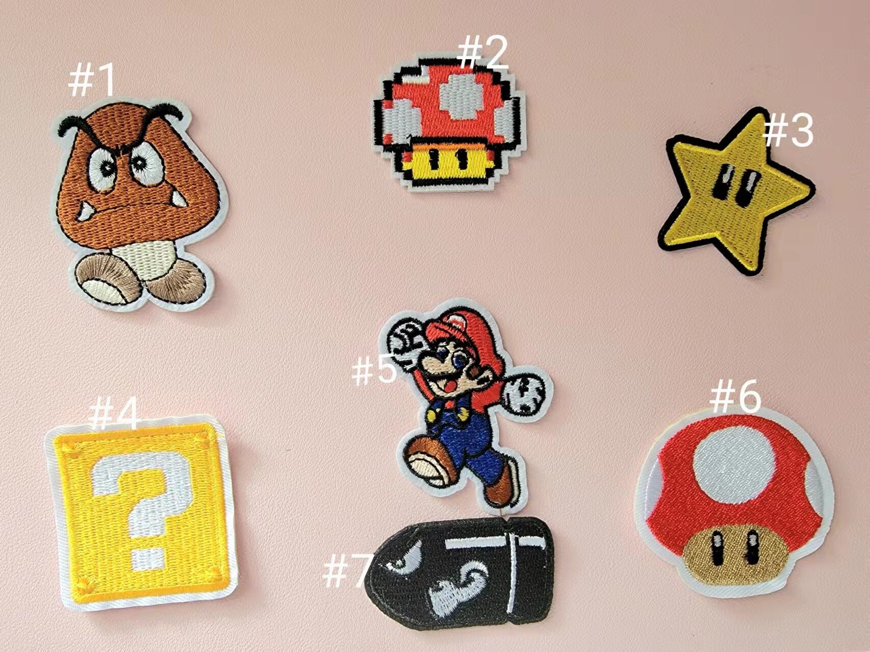 Mario Iron on Patches Cartoon Iron on Patches Iron on Etsy