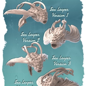 Miniature monstre Sea Leaper Dnd ~ RPG Mini.Escala 32 mm