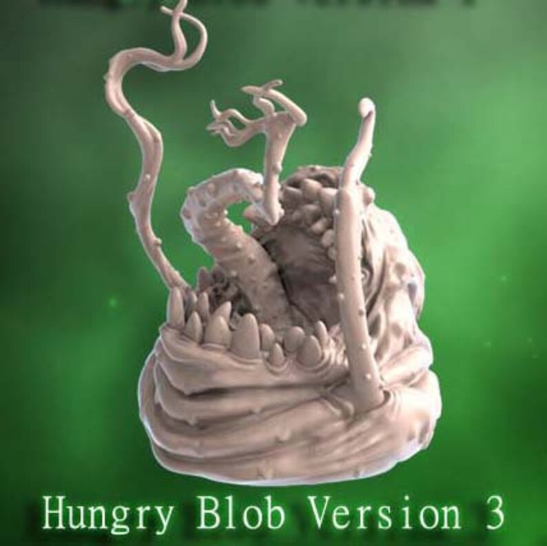 Hungry Blobs Slimes Gelatinous Dnd Monster Resin Miniature Etsy
