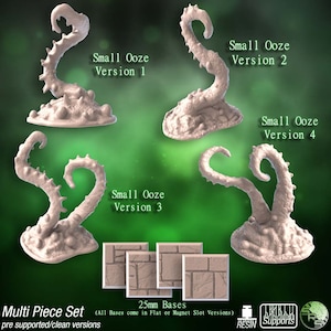 Pequeño Oozes Slime Dnd Monster Resina miniatura ~ RPG Mini.Escala 32mm