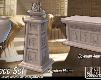 Egyptian Ruin Terrain Set Resin miniature ~ RPG,Egypt,Historic,desert,wargames.Escala 32mm