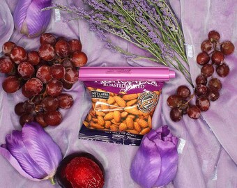 BSeal Bag Sealer Clips: Food Saver, Keep Fresh - Lilac, Pack of 8