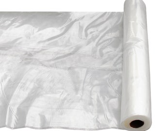 32 ft Wide and 50 ft Long Plastic Grow Film | Clear | 6 Mil 4 Year UV Resistant Polyethylene Greenhouse Film