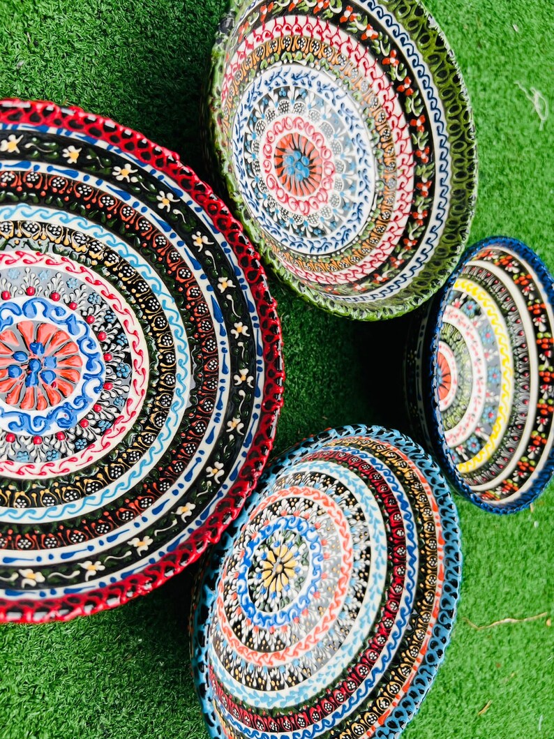 Hand Painted Ceramic Bowls Traditional Decorative Bowls - Etsy