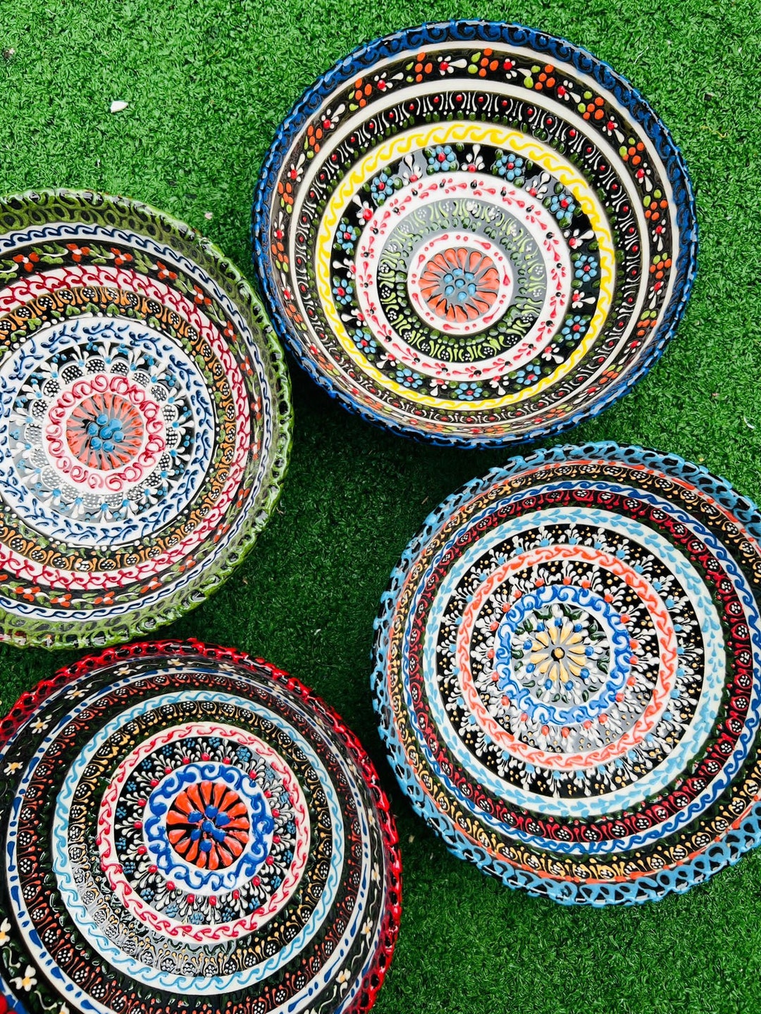 Hand Painted Ceramic Bowls Traditional Decorative Bowls - Etsy