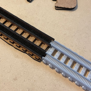 8&quot; Toddler Train Track SVG compatible with Trackmaster (2014) for laser cutting, Glowforge, etc.