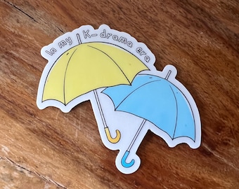In My K-Drama Era Clear Sticker | Lovely Runner Inspired Umbrellas | K-Drama Vinyl Sticker | Kdrama | K-drama gift | SunJae | Im Sol | K-pop
