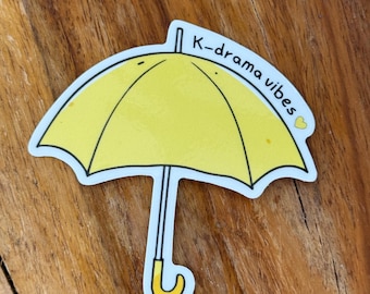 K-Drama Vibes Sticker | Lovely Runner Inspired Umbrella | K-Drama Vinyl Sticker | Kdrama | K-drama gift | SunJae | Im Sol | K-pop