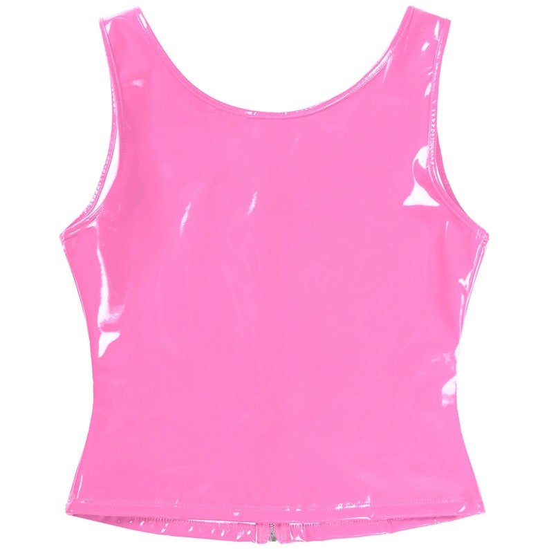 Wet Look Top, Vinyl Lingerie, Imitation Latex Top, Stripper Outfits Etsy