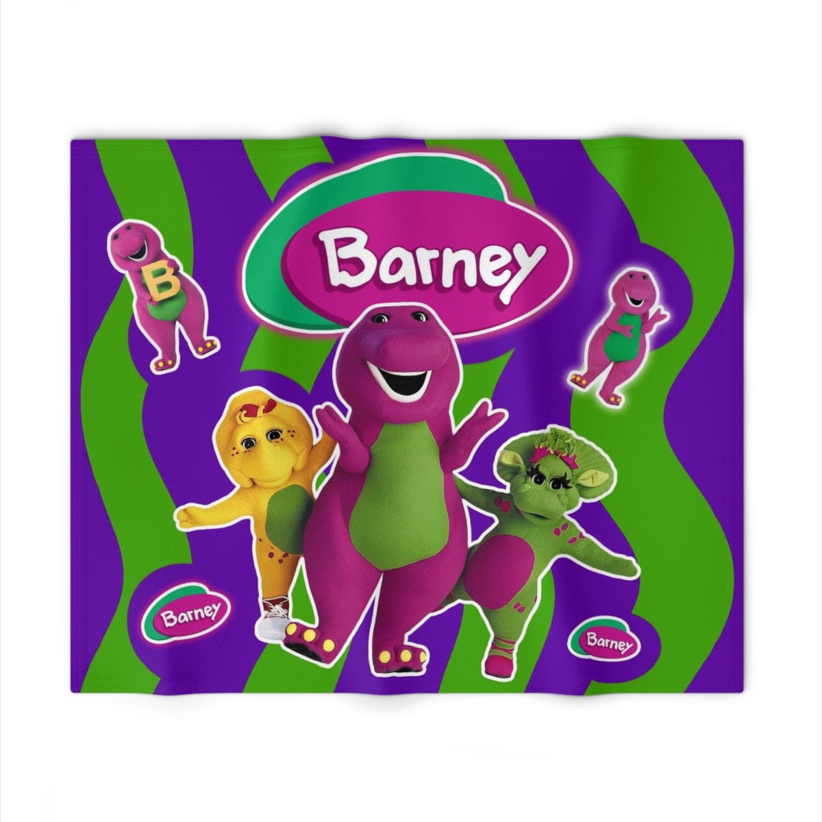 ECLUT Barney-The-Dinosaur Blanket Fleece Lightweight Cozy Soft Blanket