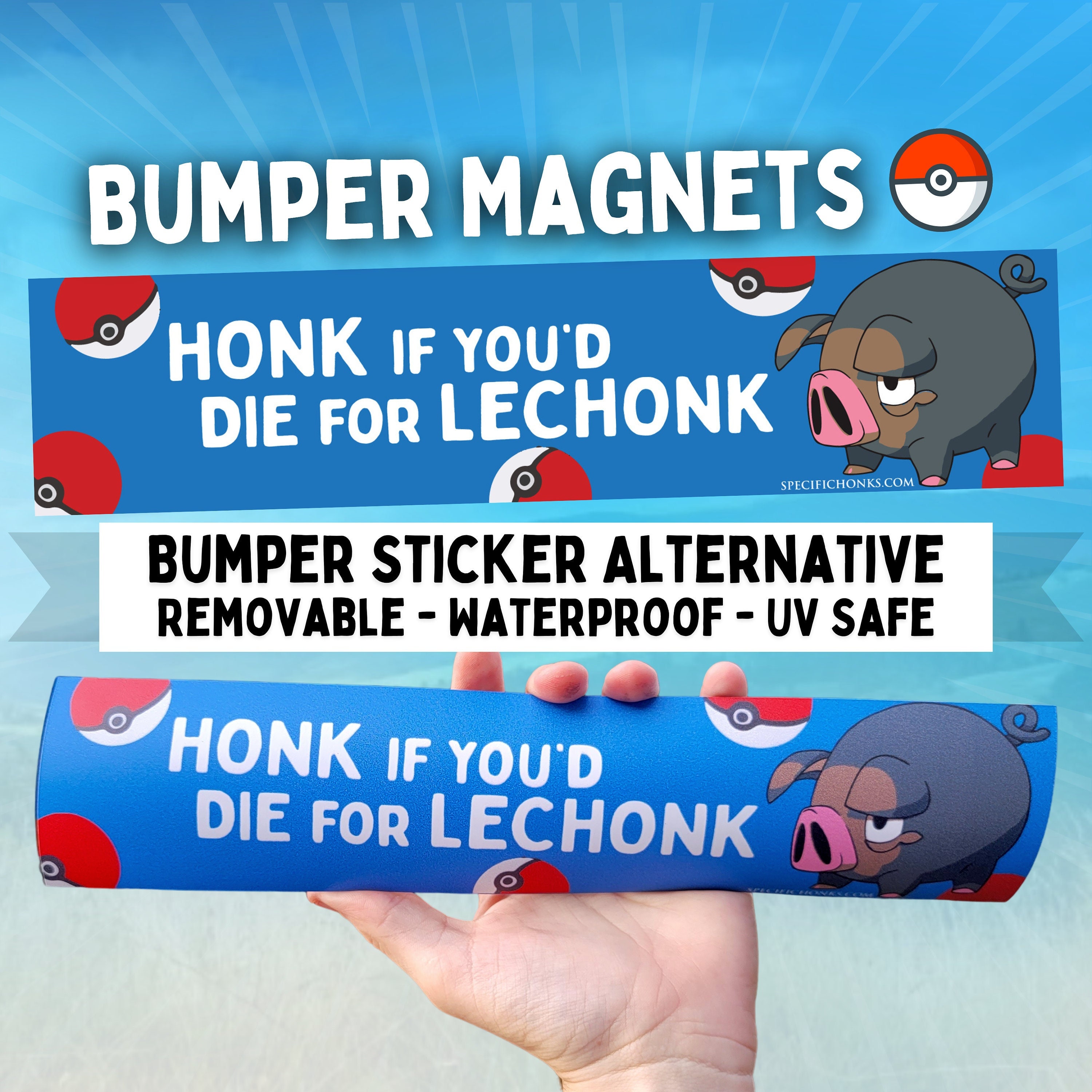 Pokémon Honk für Lechonk Scharlach und Violett Magnetaufkleber Alternative  für Autos Pokémon go Pokémon Sammelkarten Fans -  Schweiz