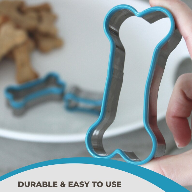Simply Unleashed Bone Shaped Cookie Cutters Set of 3 for Etsy
