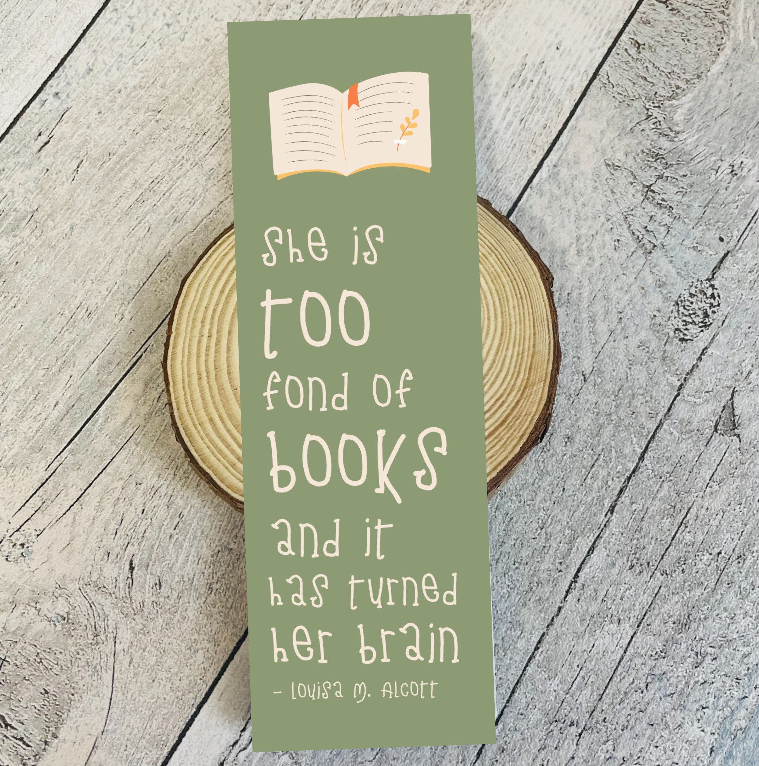 Printable Bookmarks Set of 6 | Book Quote Bookmarks | Book Lover Gift | Printable Bookmarks ...