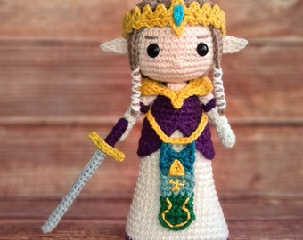 Zelda amigurumi crochet pattern - FR - EN