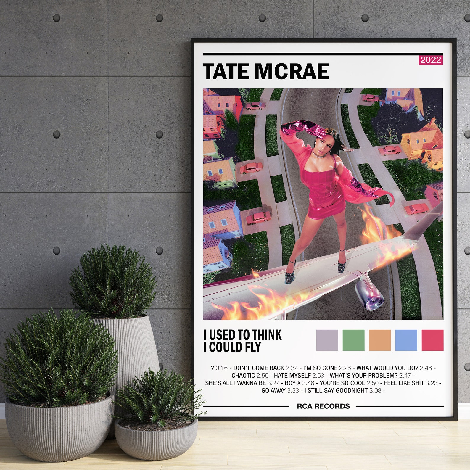 Tate Mcrae I Used to Think I Could Fly Album Poster - Etsy Hong Kong