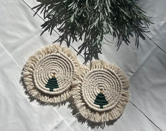 Macrame Christmas coaster | Christmas gift | handmade | home decor |