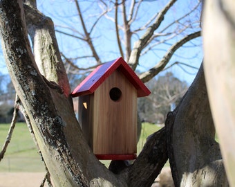 Bluebird House, Cedar birdhouse, Outdoor Decor, Spring, Custom Designed Birdhouses, Gifts for the Garden, Gifts for her, Birdlovers
