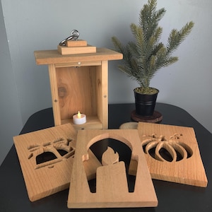Year-Round Lanterns, Seasonal Lanterns, Outdoor Decor, Hanging Decor, Rustic, Fall, Autumn, Front Porch, Farmhouse, Outdoor Holiday, Wooden
