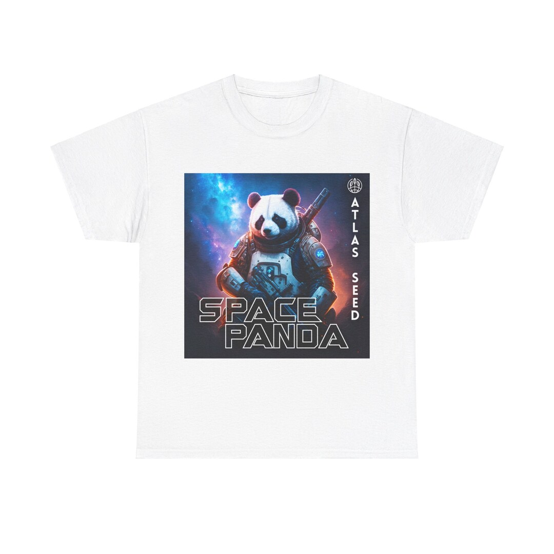 Atlas Seed Merch Space Panda Heavy Cotton T-shirt - Etsy