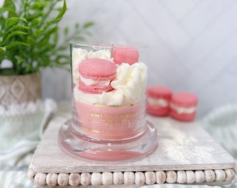 Handmade dessert candle | Sugar cookie scented soy candle | Gift for her | |Best birthday gift| Housewarming gift | Cute pink candle