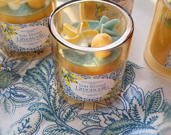Limoncello candle | Mediterranean lemon soy candle | Summer citrus candle | Handmade gift