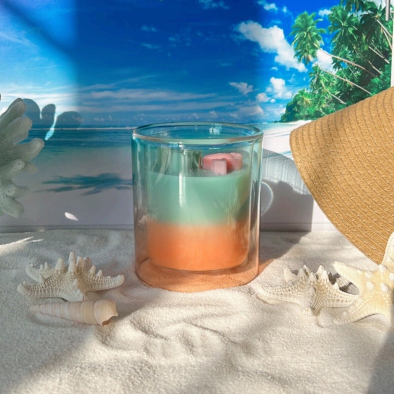 10 oz candle made with vegan soy wax, vegan fragrance oils and a wood wick.
