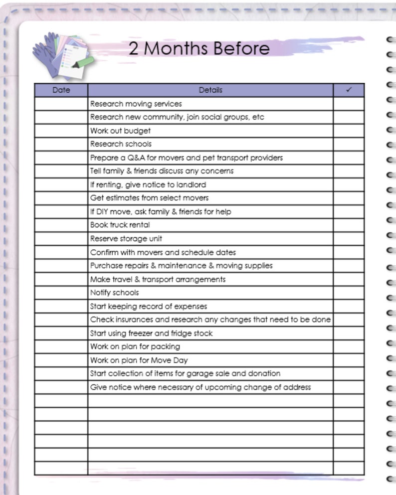 Moving Template Moving Planner Kit Moving Planner Bundle Printable Moving Template Moving Planner Kit Moving Planner Bundle Printable