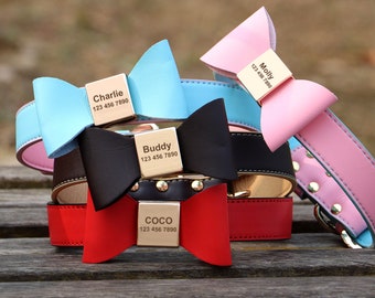 Sweet Daisy | personalisiertes Hundehalsband | Lederhalsband | verschiedene Größen | mehrere Farben | Dog Pet Petshop | multiple Colours