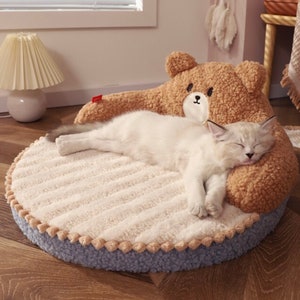 HOME for Dog Cat Bed | Made with pet-safe materials | Pet Bed Sleep House Warm Cave Dog Removable Cushion Indoor Tent Sofa Puppy