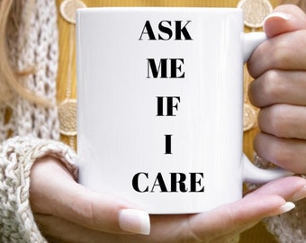 Sarcastic Ceramic Mug, Mugs with Sayings, Large Coffee Mug, 11oz  White Coffee Mug, Handmade Big Coffee Mug