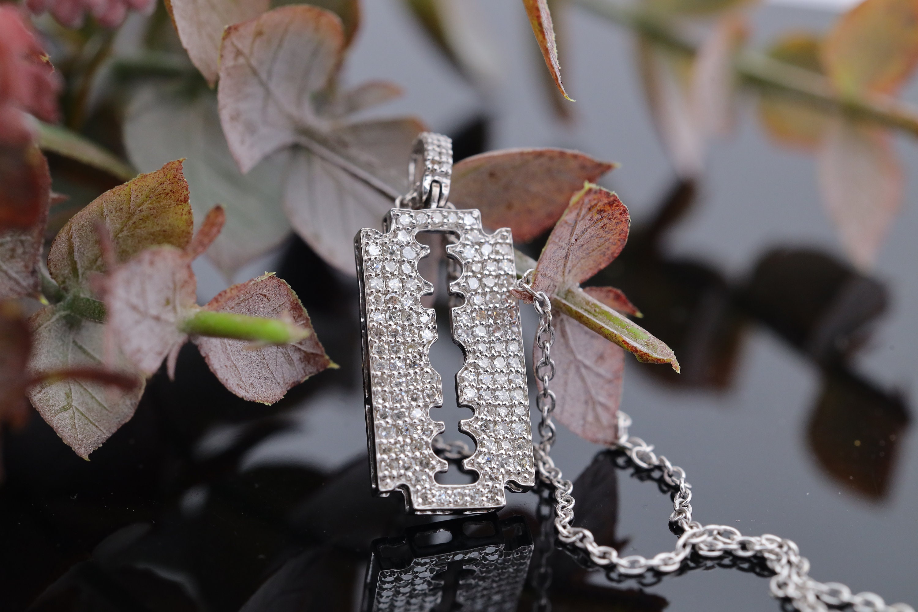 Sterling Silver Razor Blade Pendant - Etsy Sterling Silver Razor Blade Pendant - Etsy