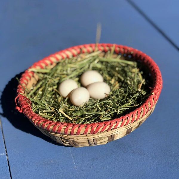 Small Handmade Dove Nesting Bowls | Handwoven Bird Nest Baskets