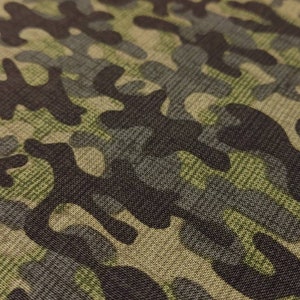 Camo Olive Green & Black Quilting Cotton Fabric Timeless Treasures