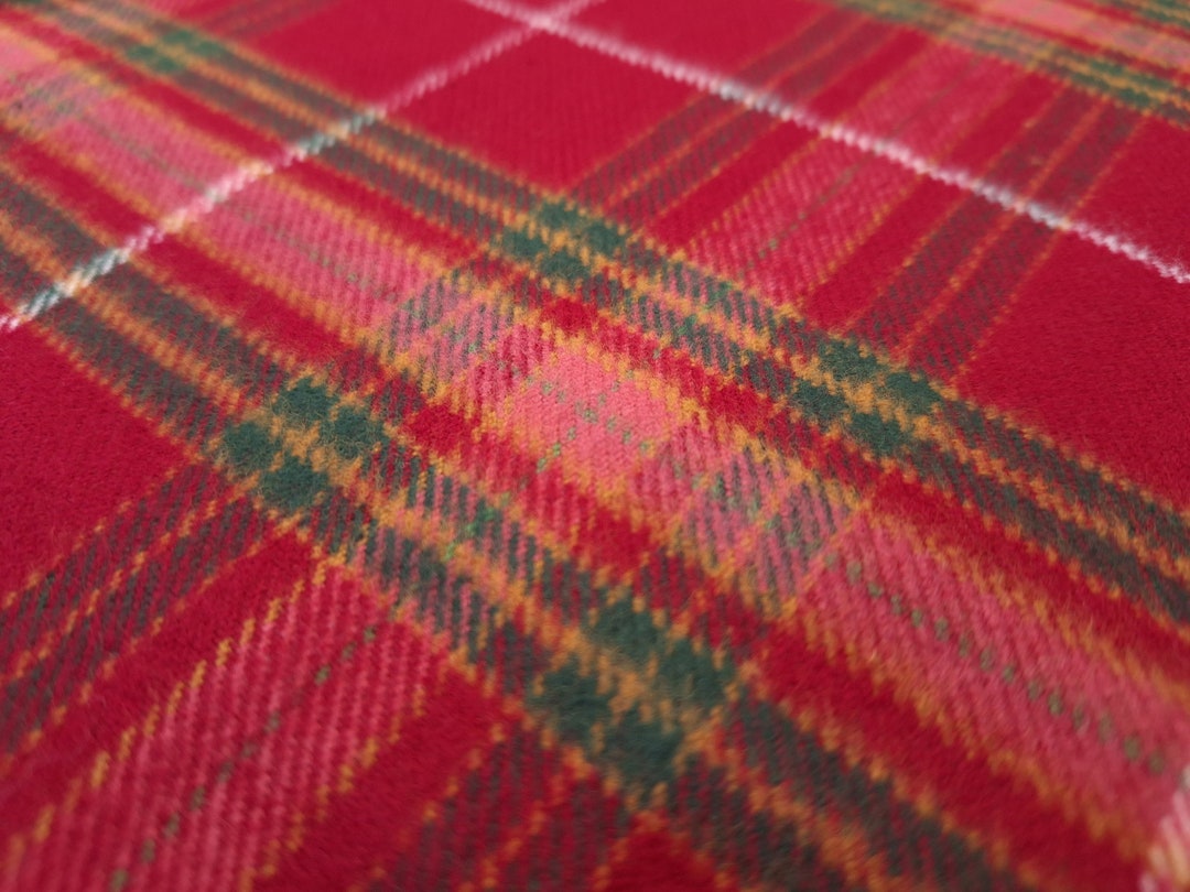 Holiday Red & Green Plaid Cotton Flannel Fabric Marcus Fabrics Primo Plaids Christmas R09U100
