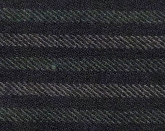 Black Beige & green Striped Cotton Flannel Fabric Marcus Fabric