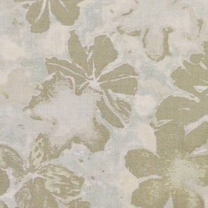 Floral Sage Green and Gray Quilting Cotton Fabricmaywood Studio ...