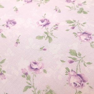 Purple Rose Quilting Cotton Fabric Timeless Treasures Rose-CD2254