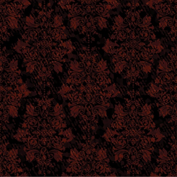 Dark Seamless Vintage Pattern. Gothic Wallpaper Living Room Mural