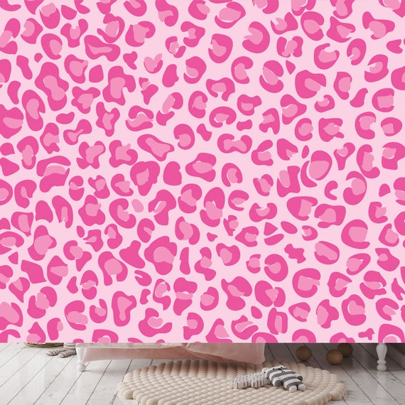 Pink Leopard Print Wallpaper