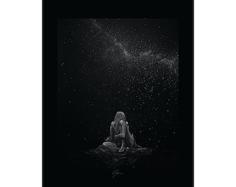High Lady by Olivia Rose James - Acotar, Fantasy Art, Bookish Art, Rhysand, Fayre, Black and White
