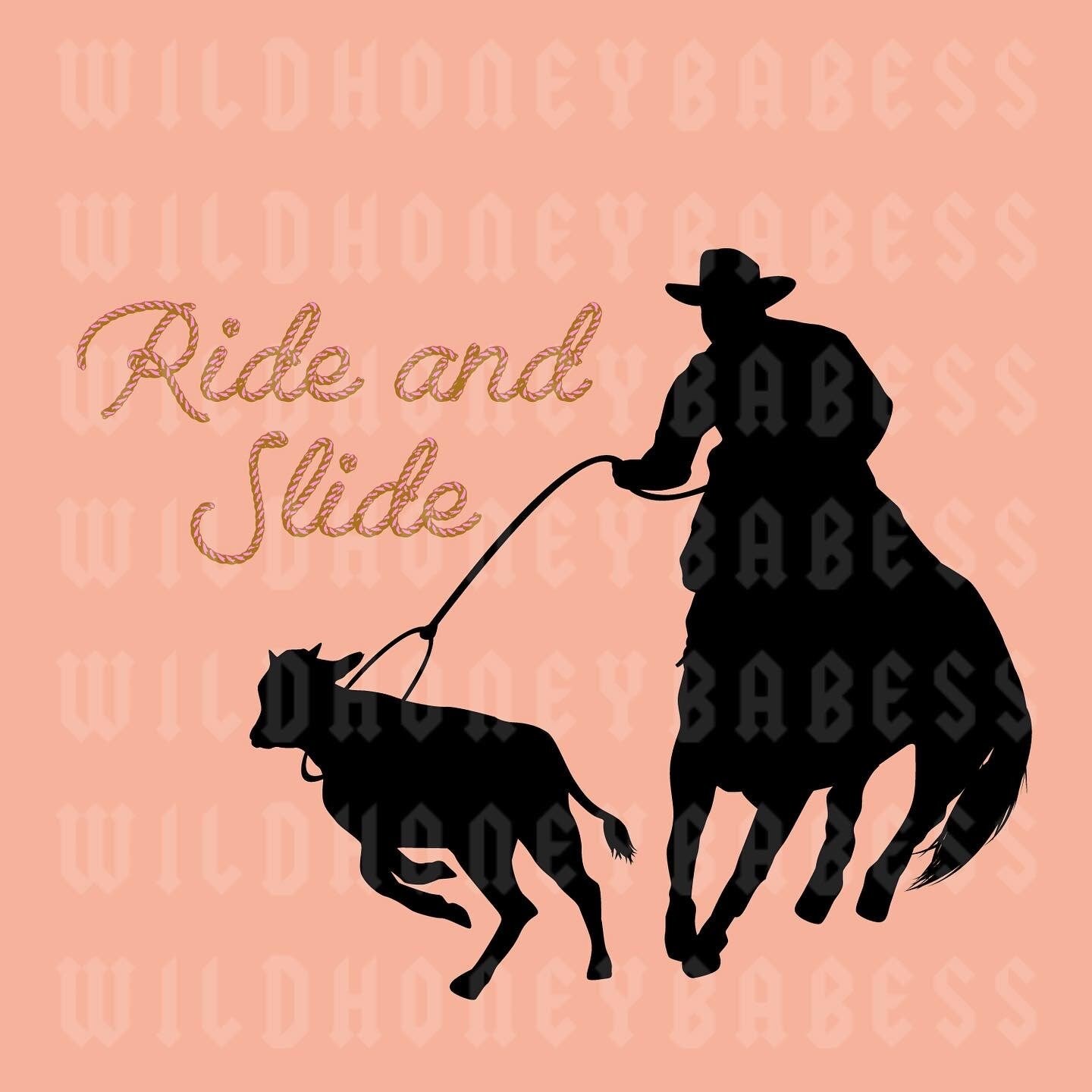 Ride and Slide Png Team Roping Png Cowboy Png Western Png Etsy Canada