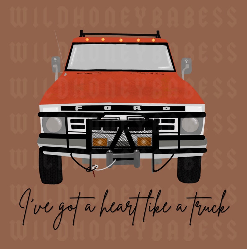 Ive Got A Heart Like A Truck Png Truck Png Country Music - Etsy