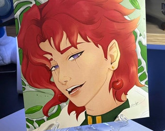Impresión artística de Kakyoin de 6 x 6 pulgadas